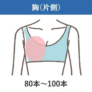 胸(片側)